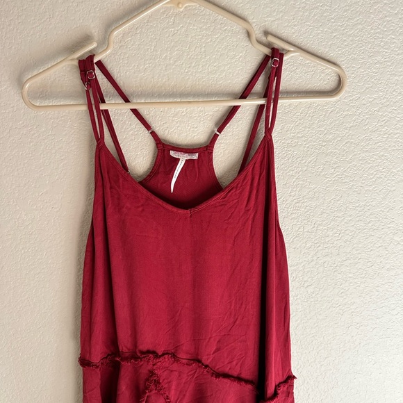 Free people tethered up slip dress extra small maroon - Picture 9 of 9